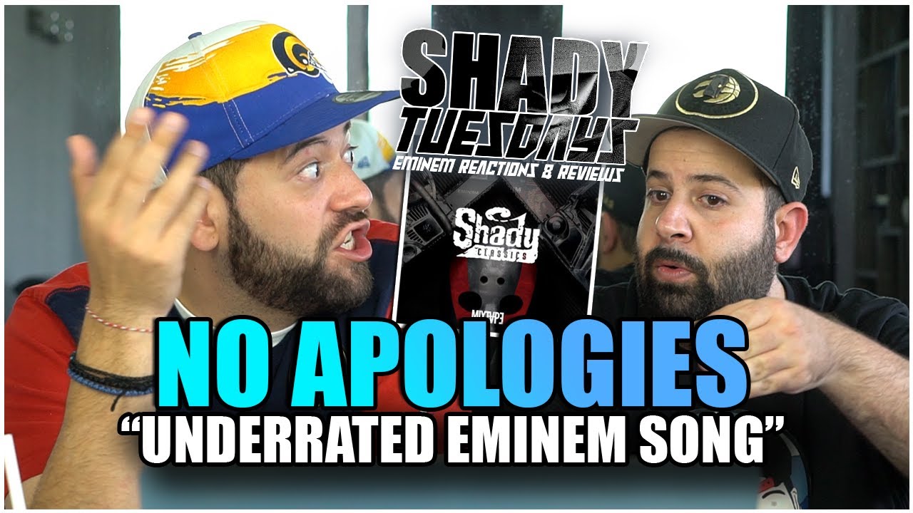 UNDERRATED EM SONG!! Shady Tusdays | Eminem - No Apologies (Lyric Video) *FIRST LISTEN!