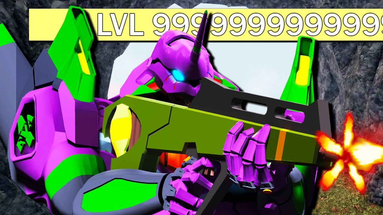 I got EVA 01 to LVL 1 BILLION in Kaiju Universe ROBLOX