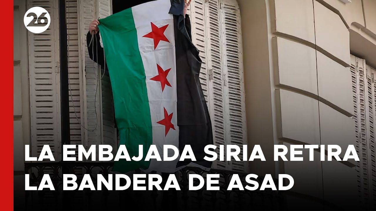 La Embajada siria en Moscú retira la bandera de Asad e iza la de los rebeldes