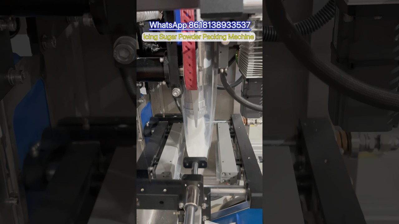 500g icing sugar powder vffs packing machine. #machine #factory #packingmachine #sugarpackingmachine
