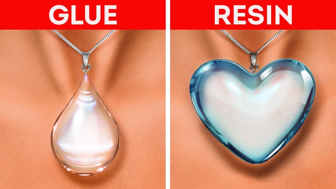 RESIN VS. GLUE GUN || Amazing DIY Jewelry, Mini Crafts And Tricks With Epoxy And Hot Glue
