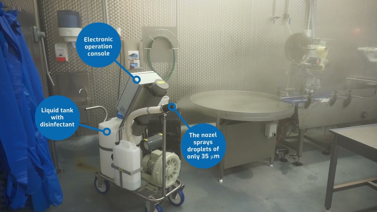 Powerfog V60 - Disinfecting a production area in the food industry