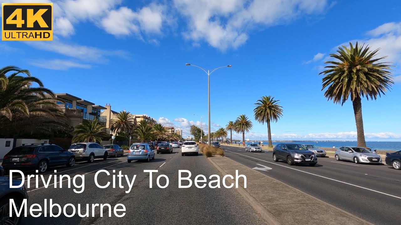 Driving From City To Beach | Melbourne Australia