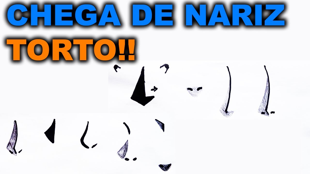 CHEGA DE NARIZ TORTO!!! Como Desenhar Nariz De Anime 😁😁