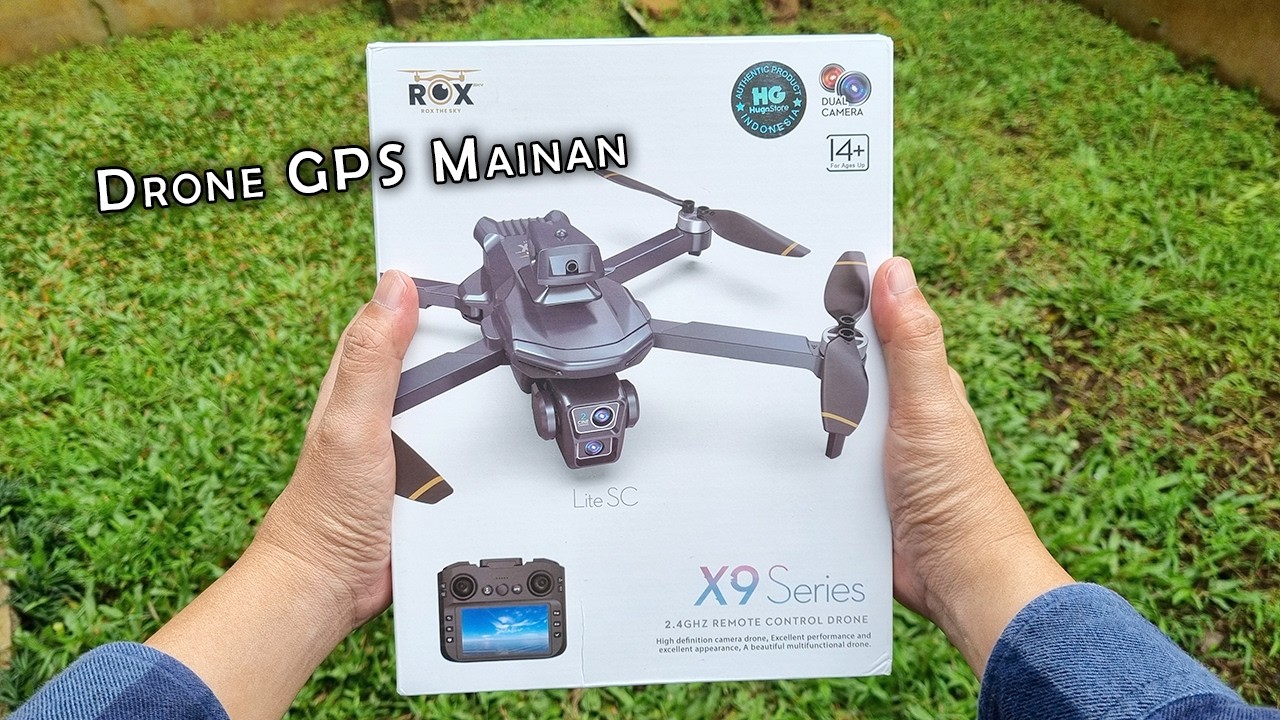 Unboxing Drone GPS Mainan - ROX X9 Series Lite SC :D