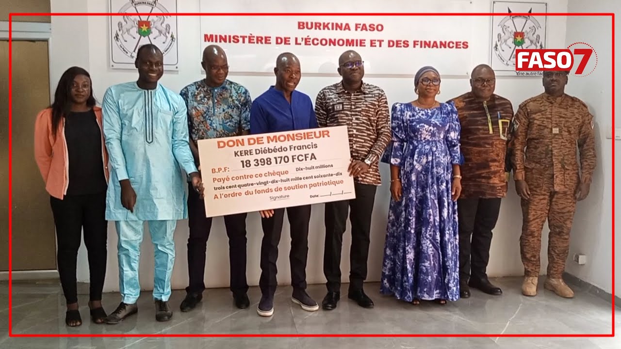 L’architecte burkinabè Francis Kéré verse plus de 18 millions F CFA au Fonds de soutien patriotique
