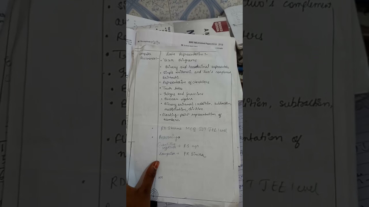 Nimcet2022 #Handwritten syllabus
