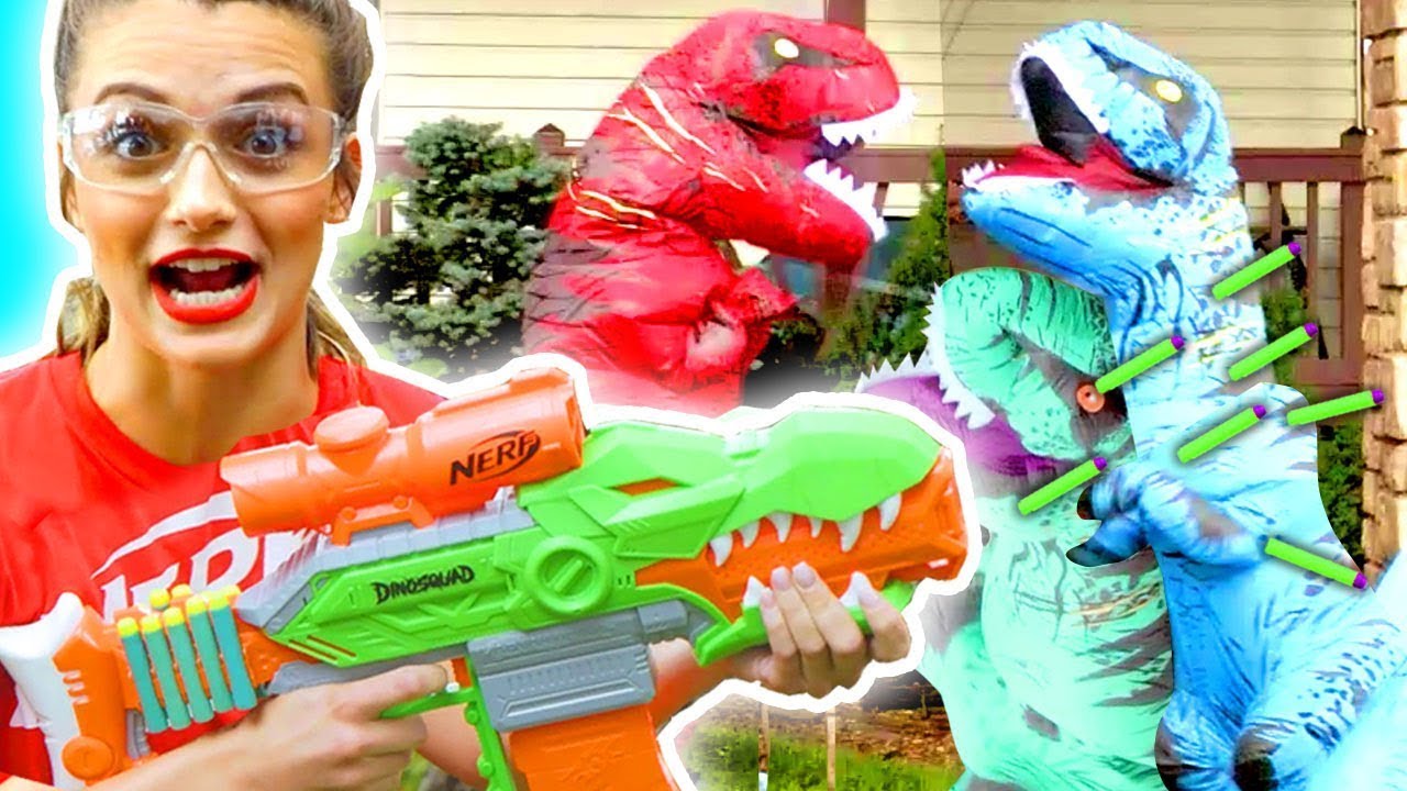 Nerf Ep 3 - NERF Dino Squad Battle - NERF House Showdown - NERF Battle Royale