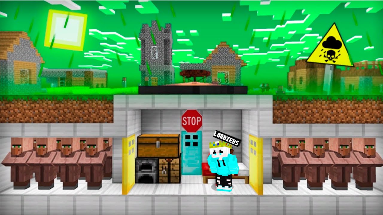 😱Qishloqga himikatniy yomgir yogdi /minecraft