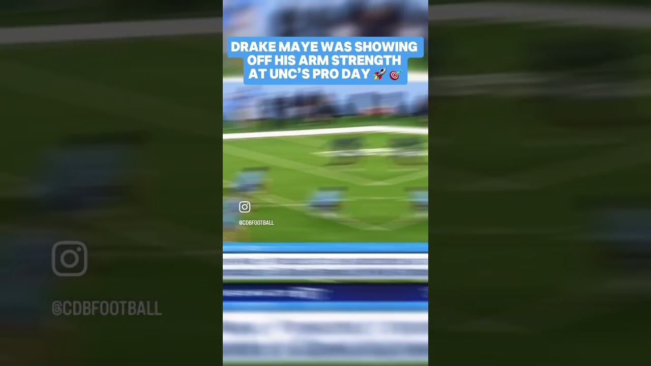 Drake Maye Pro Day Highlights 🎯🚀 #nfl #football #nflcombine #sports #draft