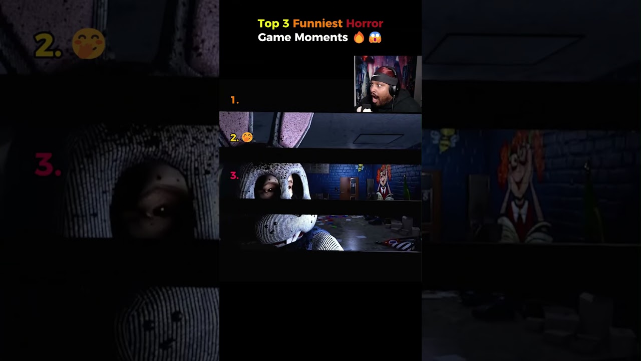 Топ-3 самых смешных моментов в хоррор-играх (Брат его унизил) #jumpscare #horrorgame #horror #gaming