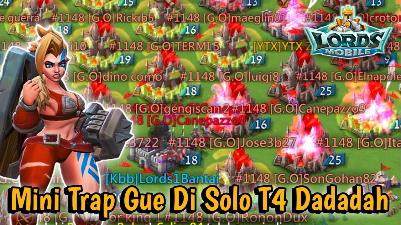 Mini Trap 28m Might ikut KvK Auto Di Serang T4 Ga Kebakar❗ Part 1 - Lords Mobile