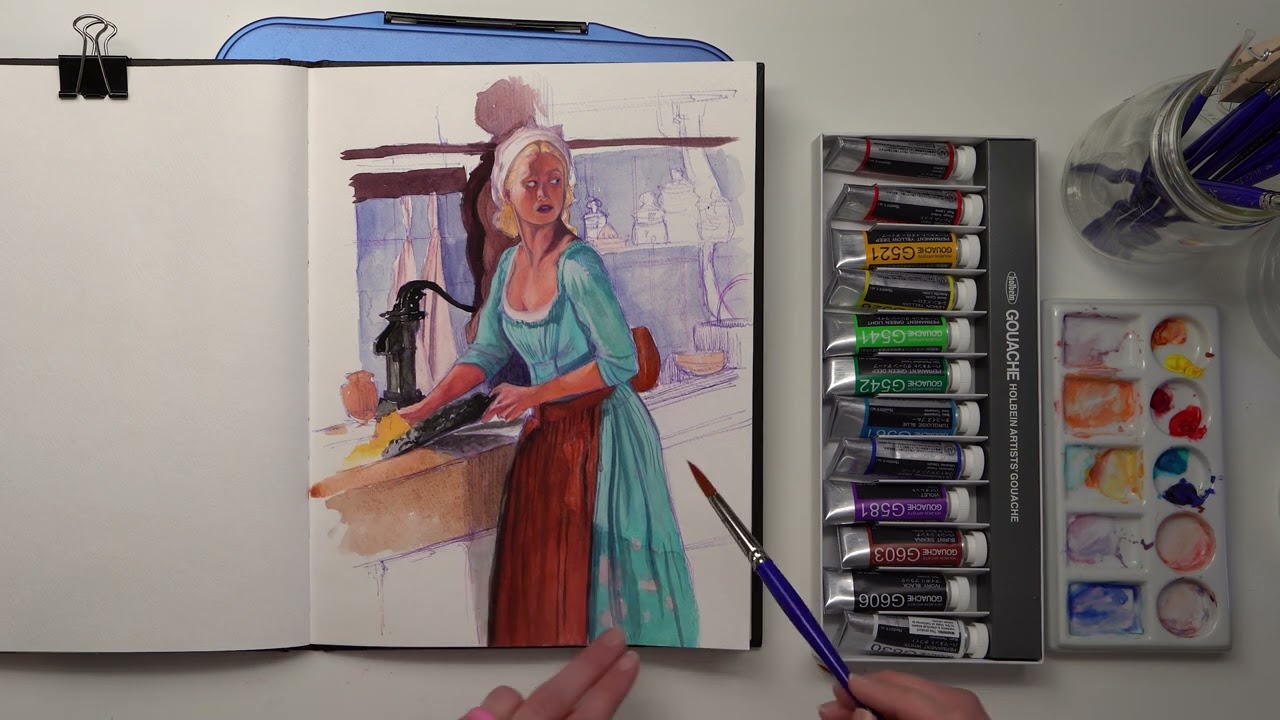 Trying Gouache for the First Time!!