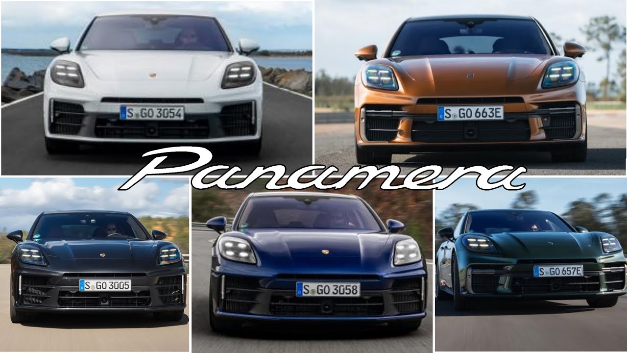 NEW 2024 Porsche Panamera – Exterior Beauty Shots in Different Colors