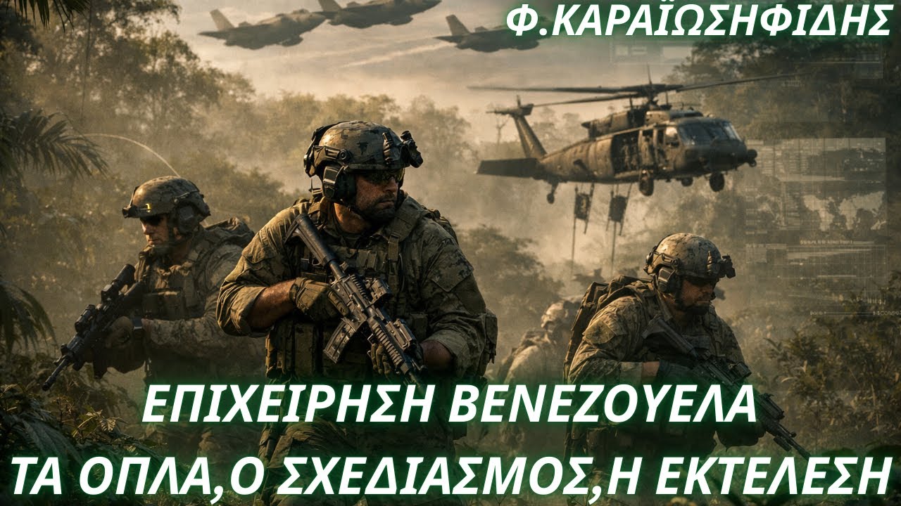 Φαίδων Καραϊωσηφίδης: Βενεζουέλα-Τι μέσα χρησιμοποίησαν οι ΗΠΑ- Τα όπλα, ο σχεδιασμός, η εκτέλεση