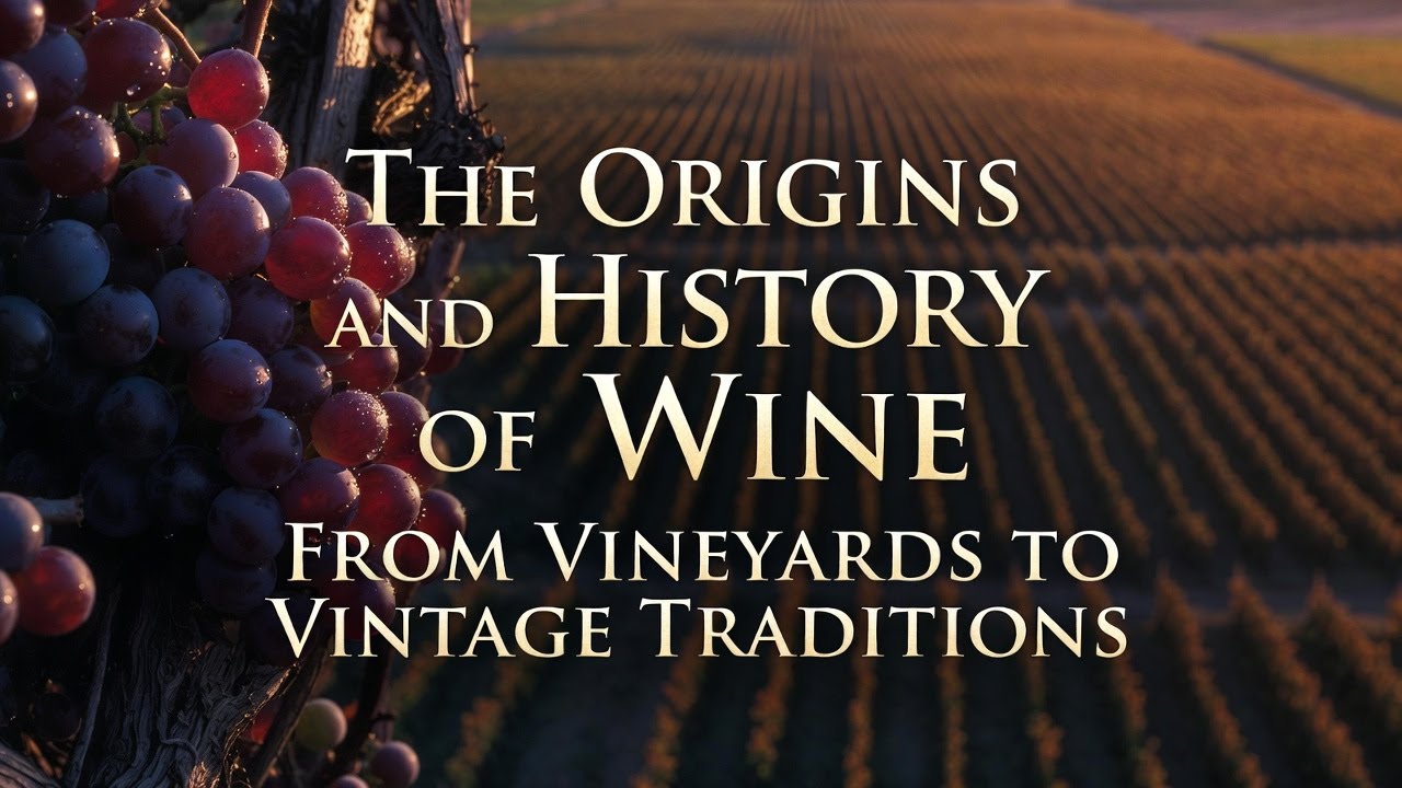 The Origins and History of Wine: From Vineyards to Vintage Traditions