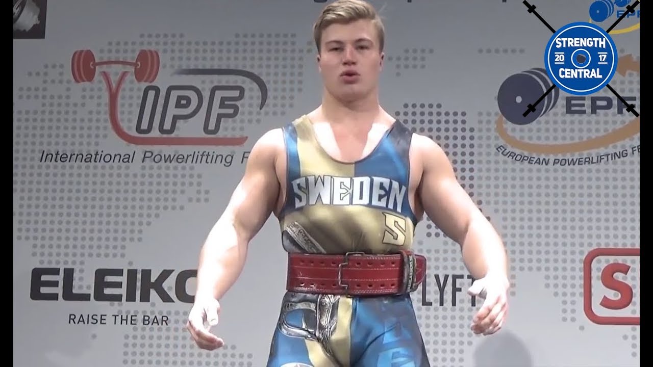 Emil Norling - 1st Place 105 Jr - EPF Classic Championships 2018 - 830 kg @ 22 yo