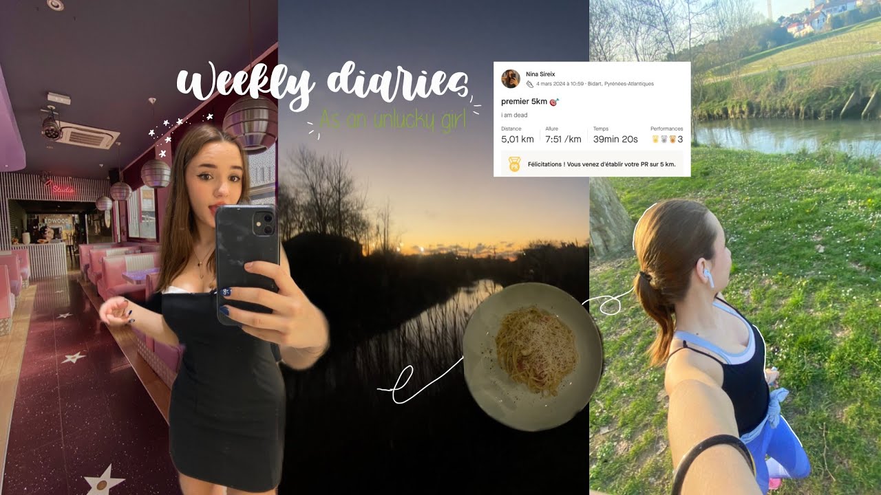 WEEKLY VLOG AS AN UNLUCKY GIRL-  prep science po, run, bordeaux...