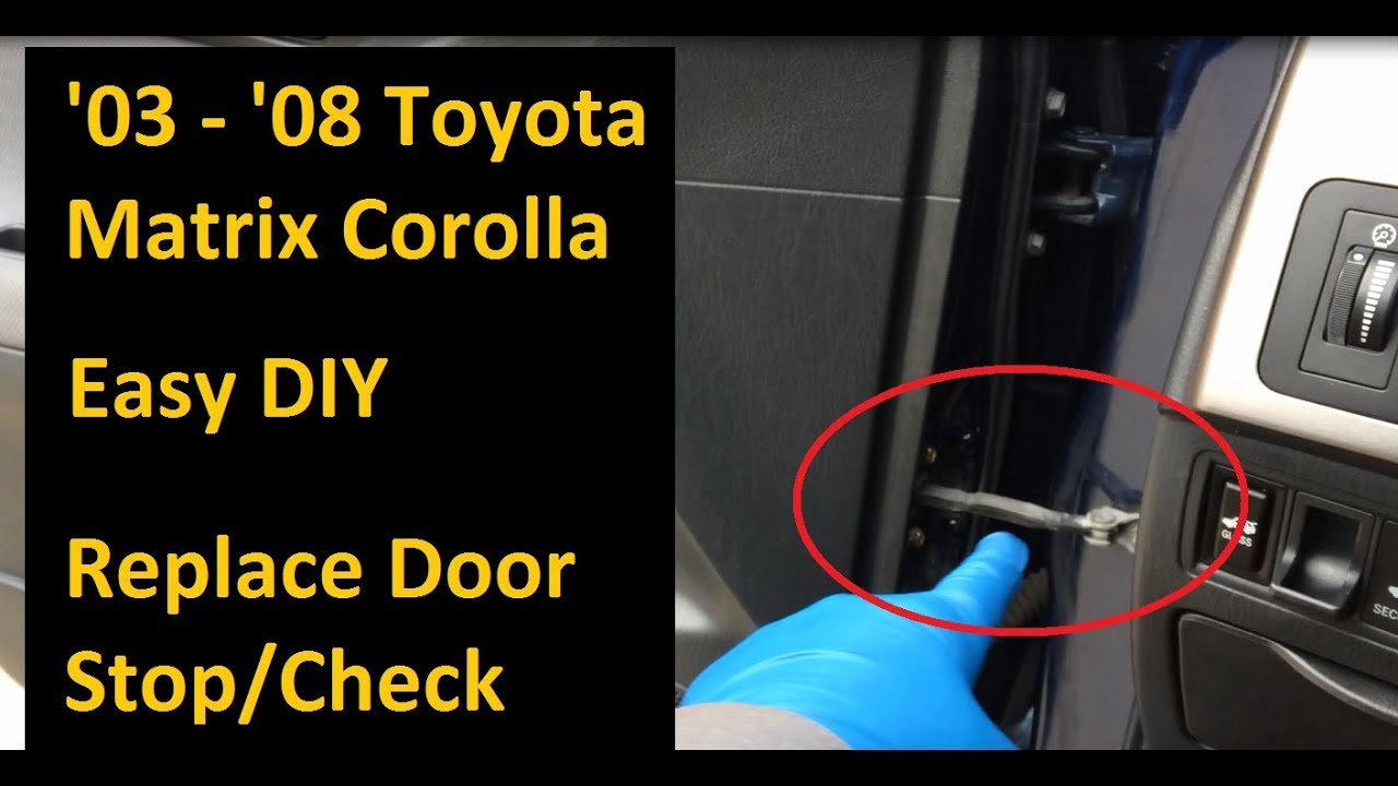 2003 - 2008 Toyota Matrix Replace Door Check (Checker), Remove Door Panel