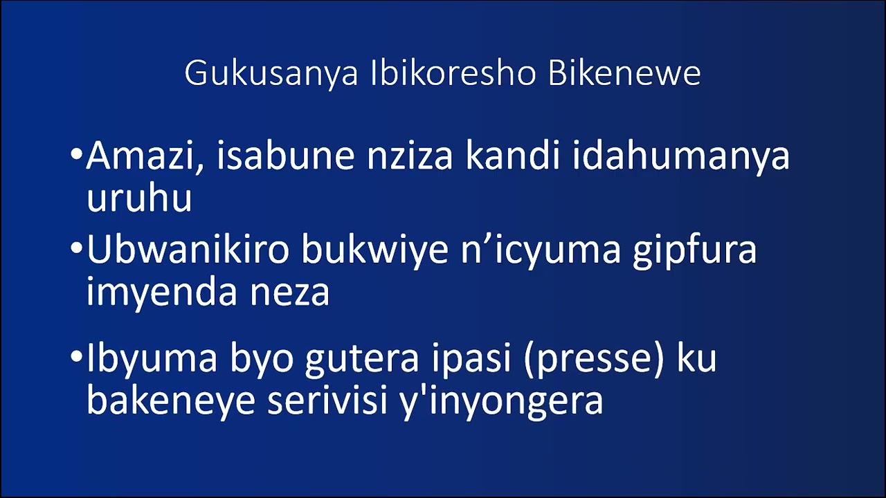 Ubukire    Gufurisha intoki