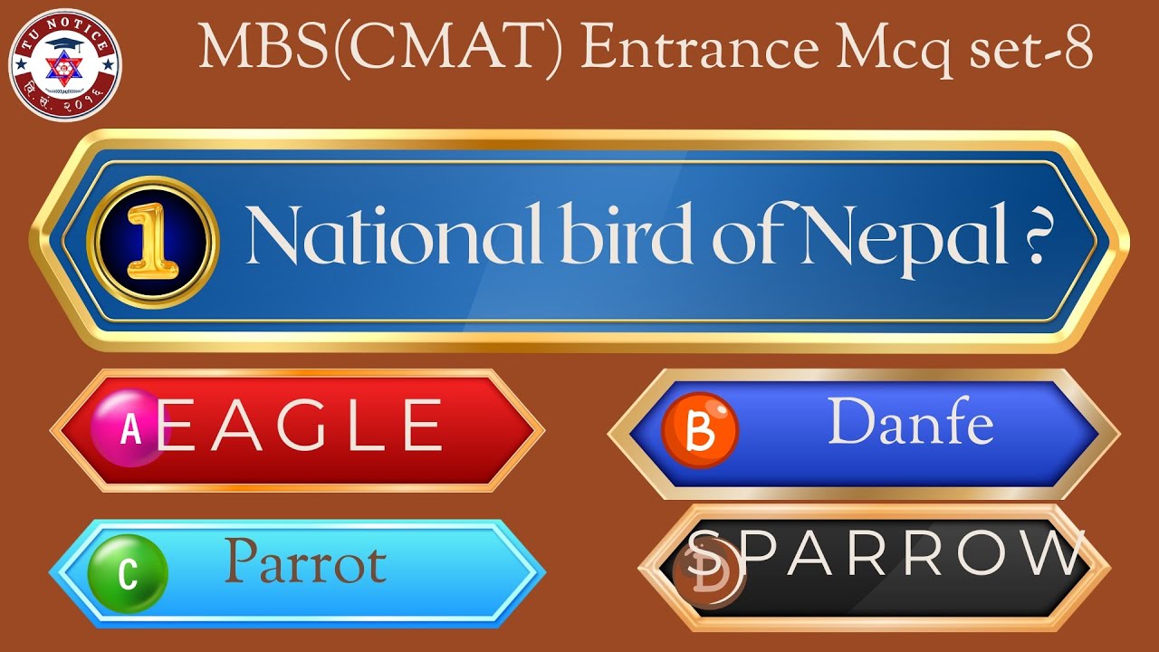 CMAT MBS Entrance Model Question Set-8 | MBS Entrance Exam 2082 | Full MCQ Practice #mbsentrance