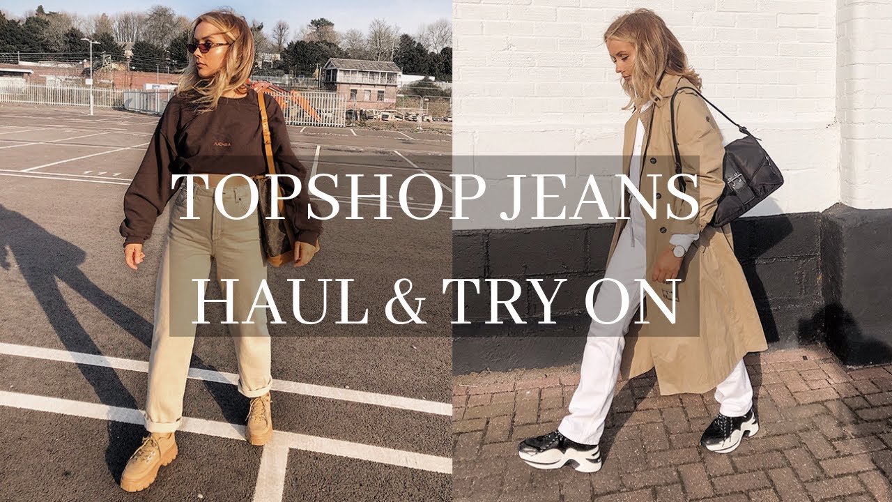 TOPSHOP JEANS HAUL & TRY ON - New Season Shapes | @amyfuchsia