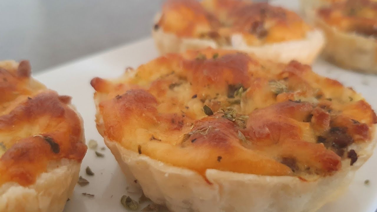 Mini quiche de carne picada ميني   كيش باللحم المفروم، مملحات رمضان 🌙