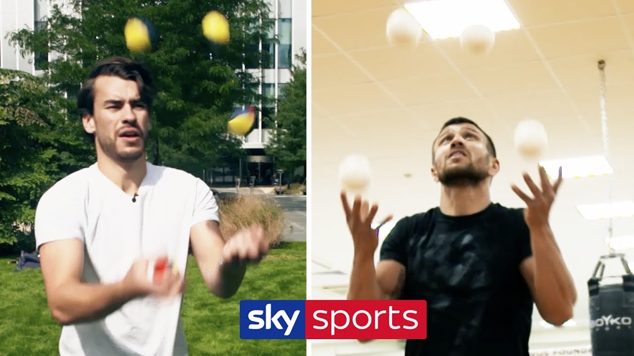 Trying Vasiliy Lomachenko’s unorthodox training techniques! | Juggling & keepy-ups