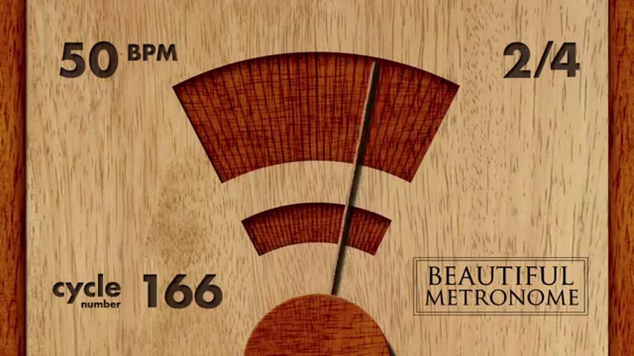50 BPM 2/4 Wood Metronome HD