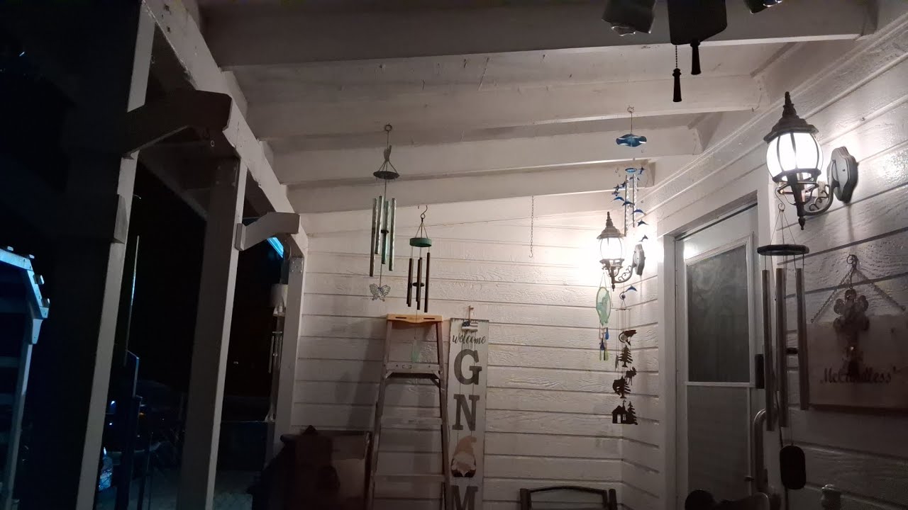 Wind Chimes In The Wind At Night 3/4/2026
