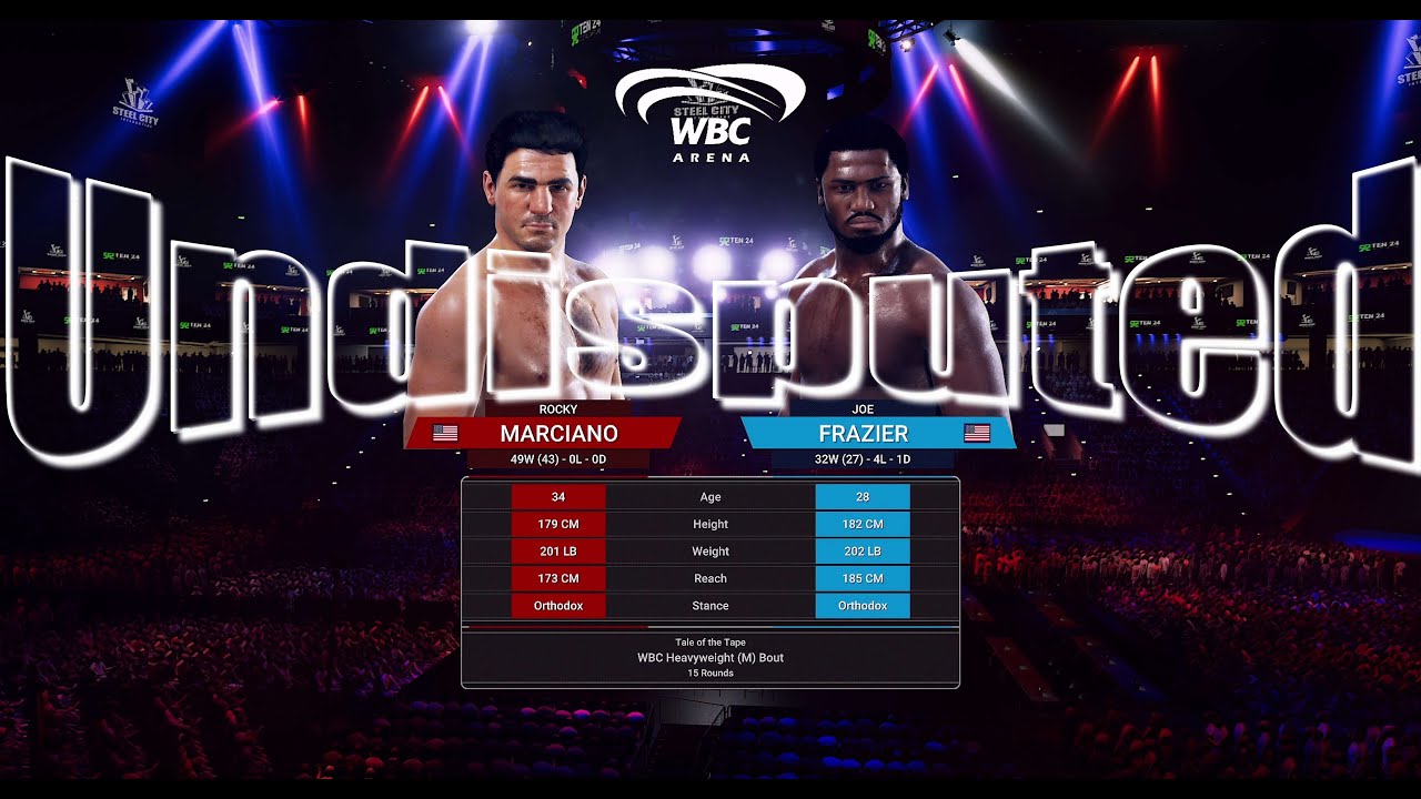 Undisputed - Rocky Marciano vs Joe Frazier - AI Simulation (4K)