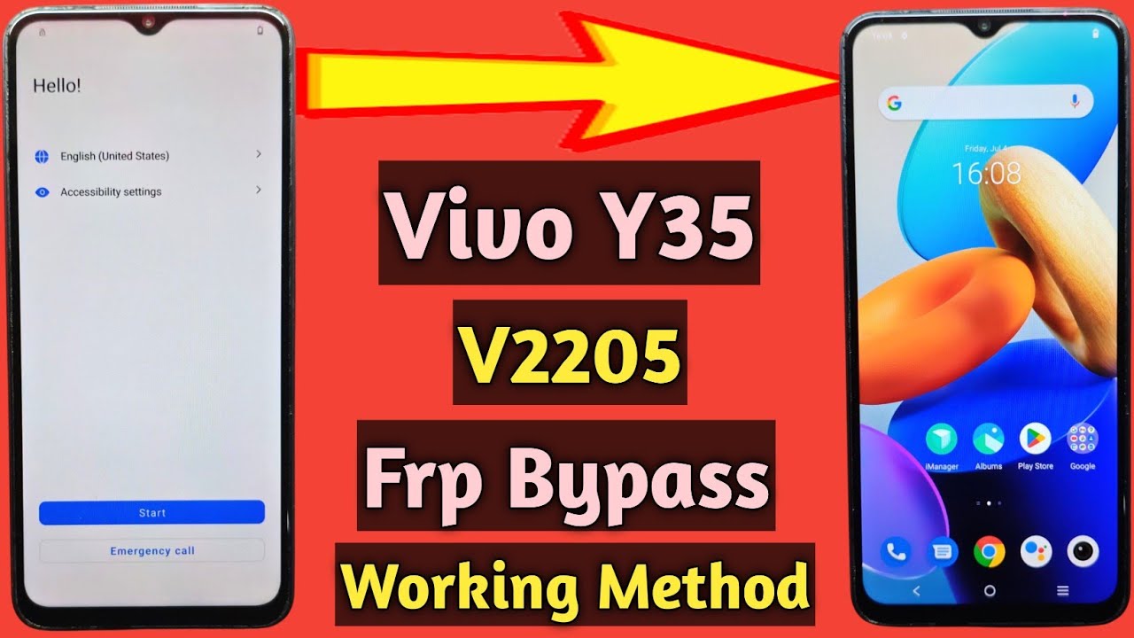 Vivo y35 frp bypass | Vivo v2205 frp unlock | Vivo y35 v2205 frp bypass without pc