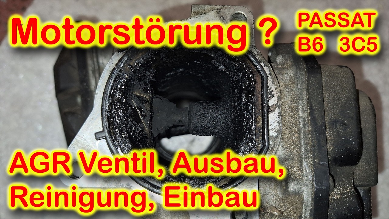AGR-Ventil reparieren – Motor im Notlauf beheben!