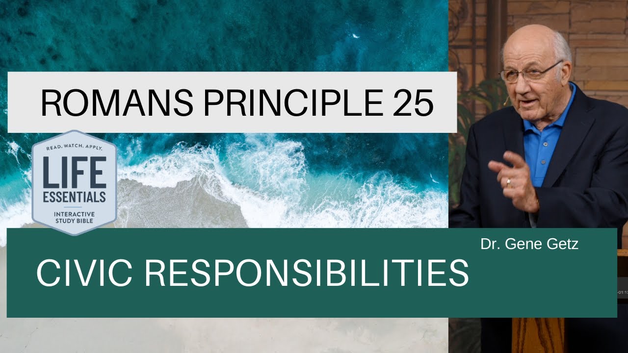 Romans Principle 25: Civic Responsibilities
