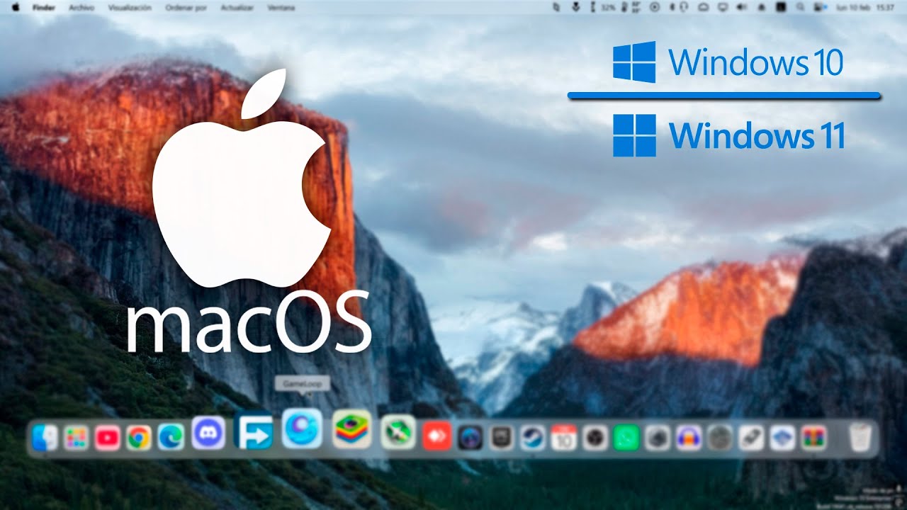 🟢Como tener la apariencia de MacOS en WINDOWS 10 /11 gratis #mac #windows  🤑