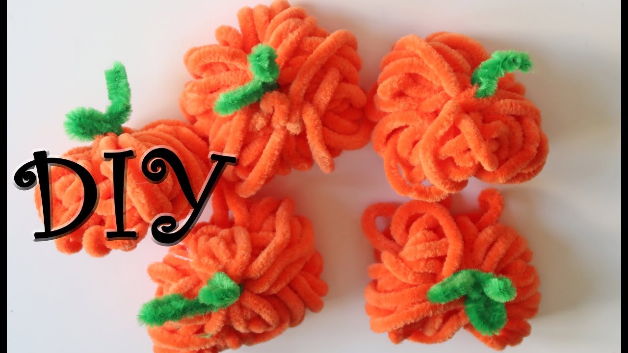 DIY Yarn Pumpkins 🎃 Halloween 2018