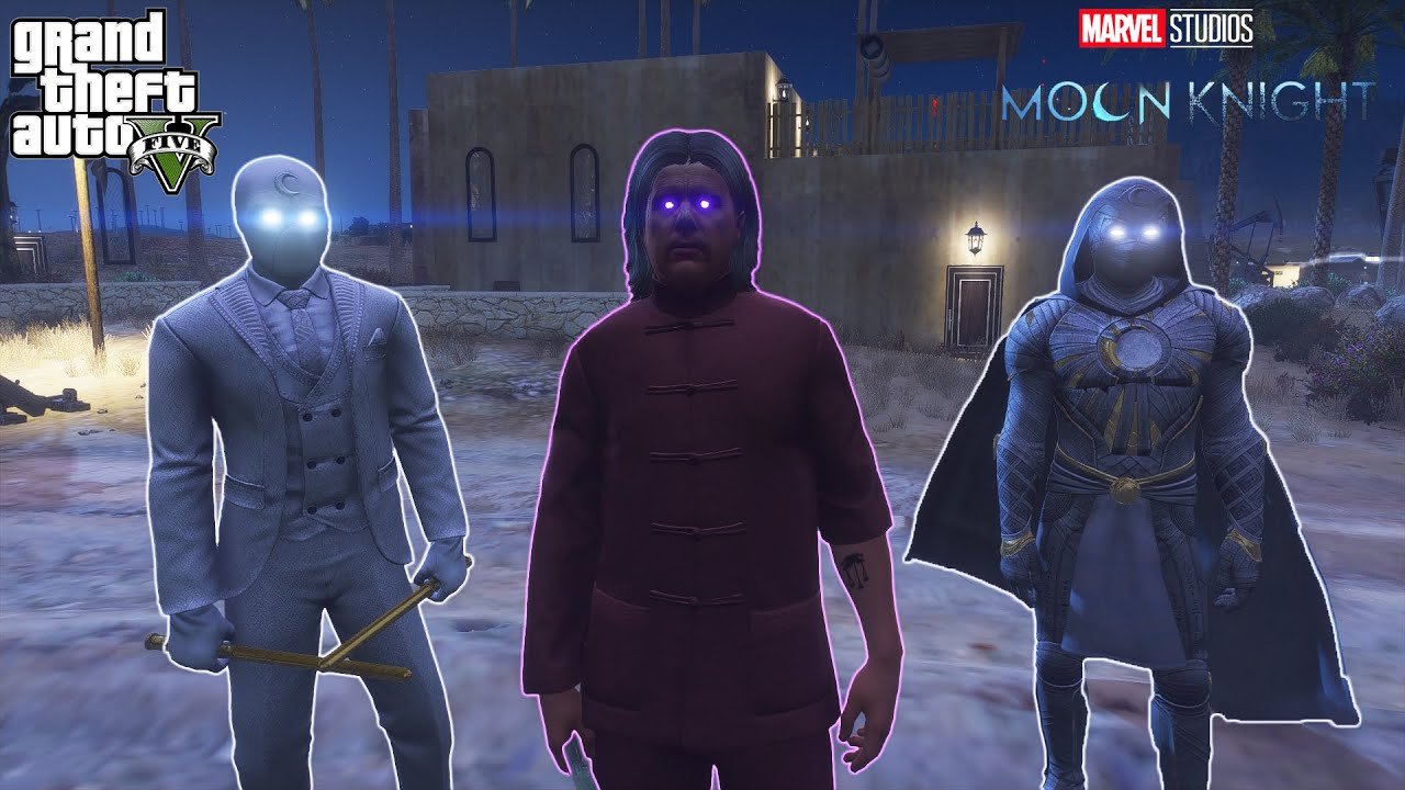 Moon Knight And Mr Knight VS Arthur Harrow - GTA 5 Mod