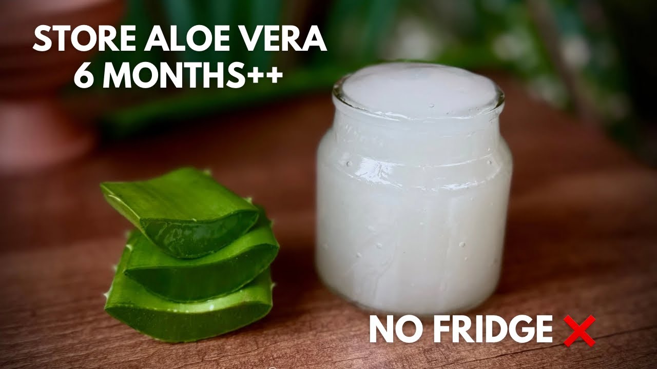 This Aloe Vera Gel Lasts 6 Months Without Fridge! | Store-Bought Smooth Texture | 100% Natural DIY 🌿