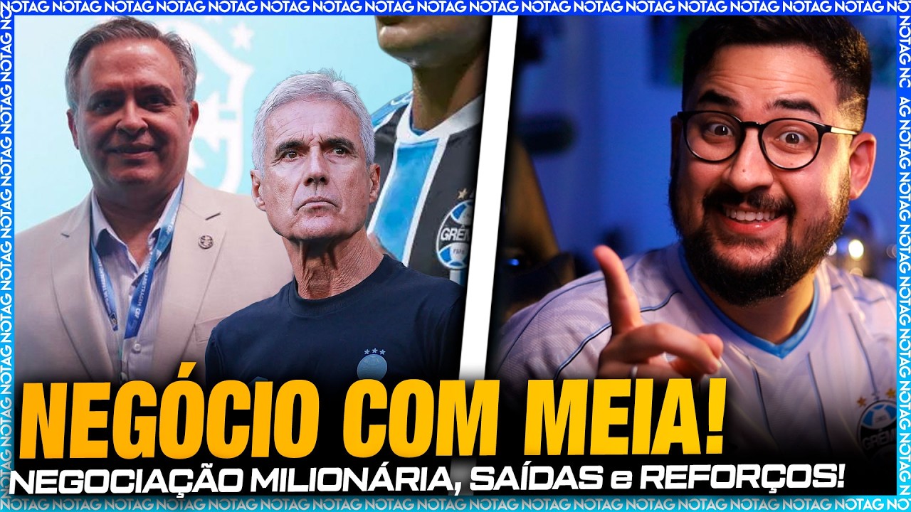 🚨 NOVIDADE NOVO MEIA NO GRÊMIO! MUDANÇAS NO TIME, SAÍDAS, REFORMULAÇÃO MILIONÁRIA!