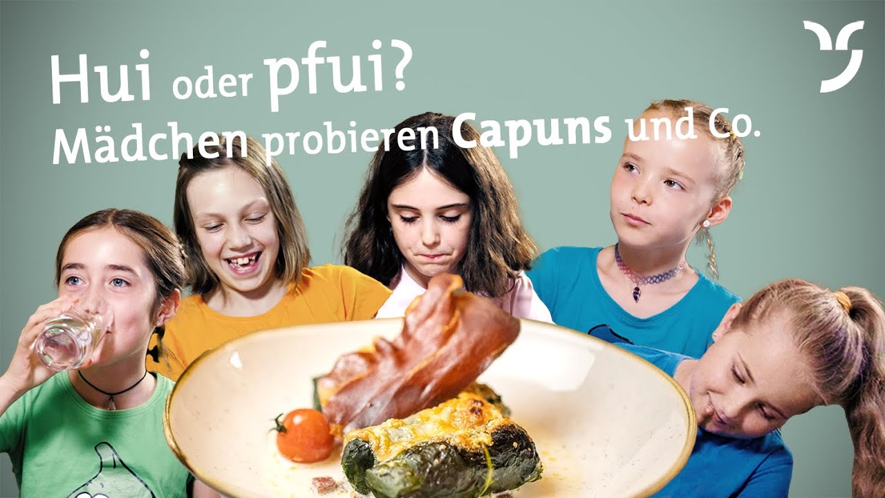 Hui oder pfui? Kinder testen Capuns, Maluns und Pizzoccheri