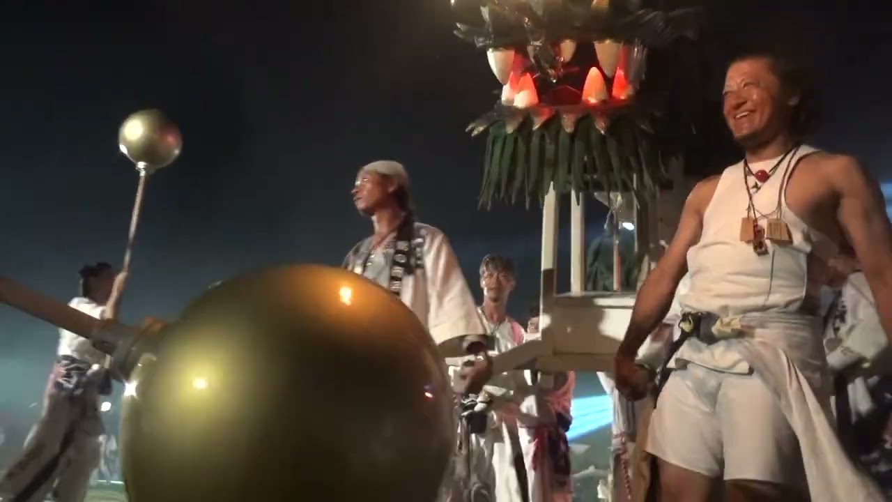 龍神まつり　龍神の杜公園編20：57　最後の舞　2025/７/26　龍神祭り　龍神まつり　御代田　令和7年