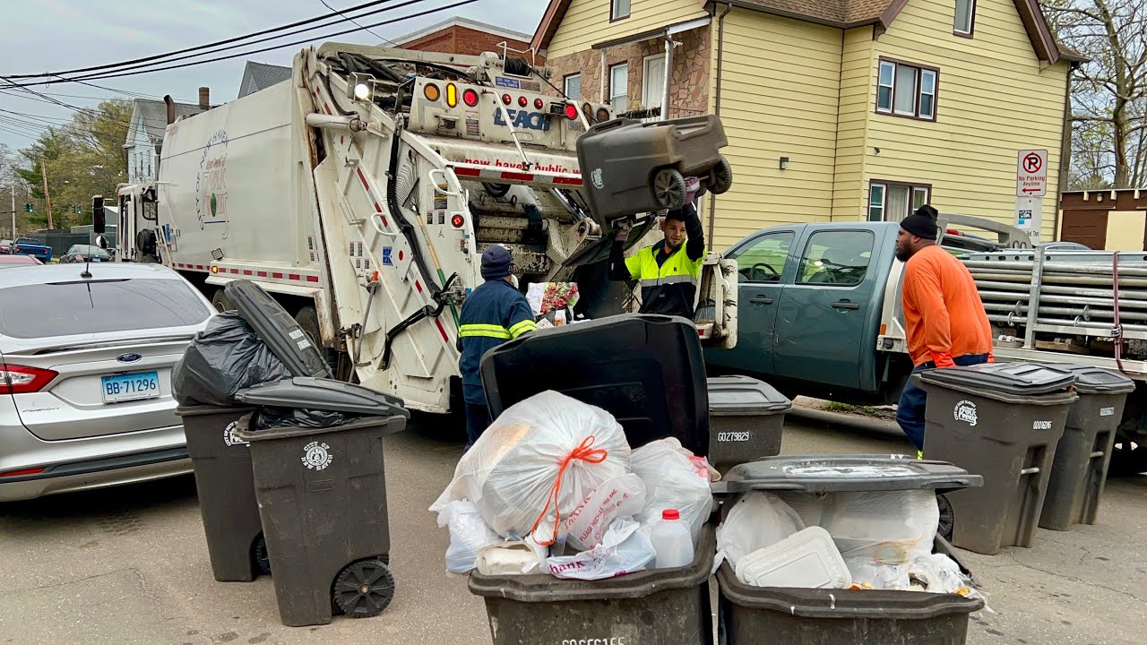 Crazy Fast Garbage Truck VS New Haven’s Massive Cart Lines