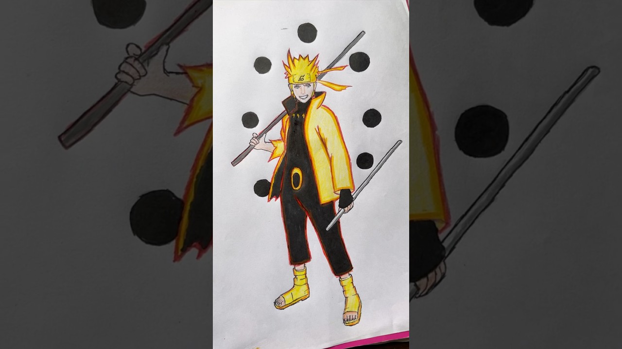 Drawing Naruto sage mode || #animedrawing  #naruto #itachi #madara #anime #shorts