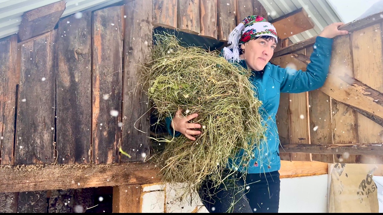 Homemade bread in a wood stove in the mountains: the secrets of rural life