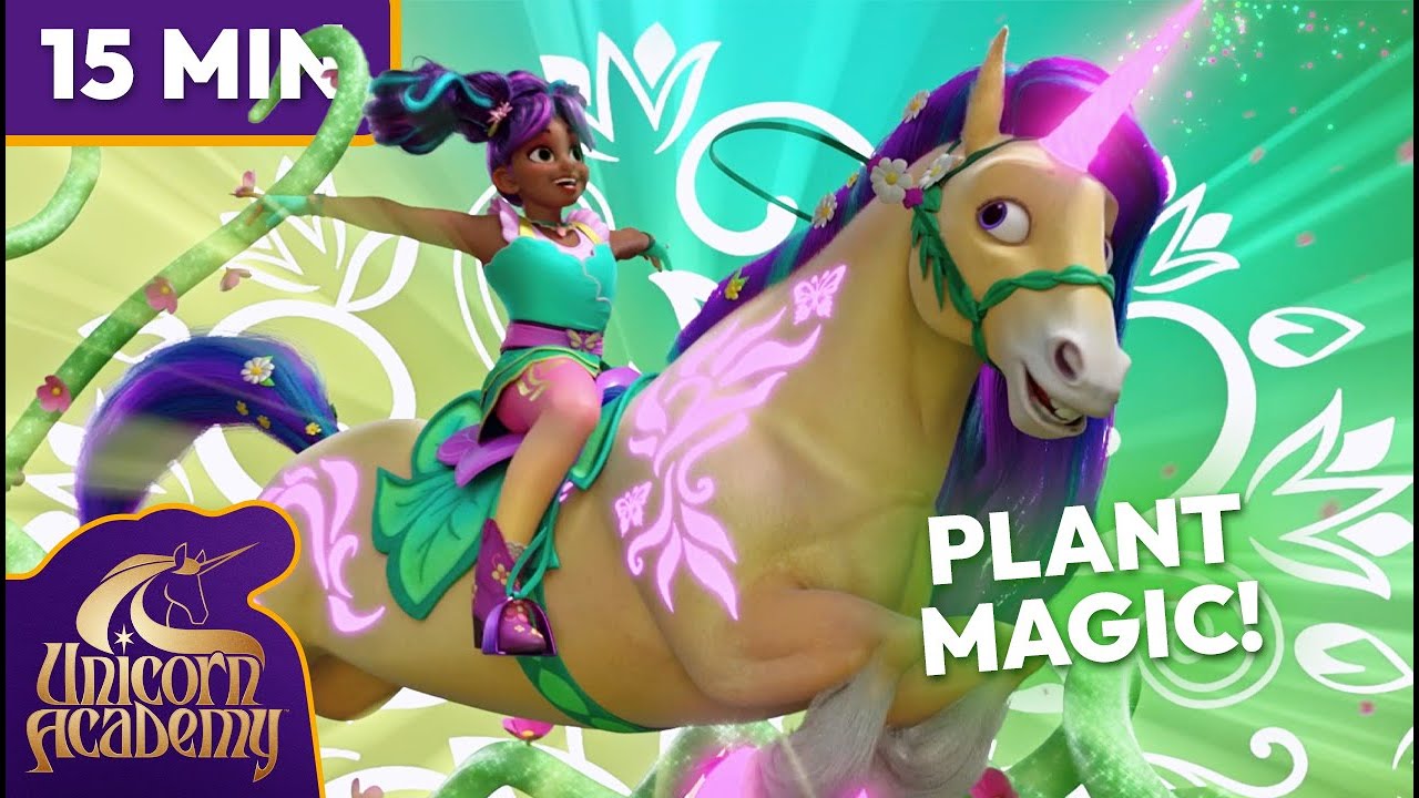 Incredible Unicorn PLANT MAGIC! 🌸🌱 | Unicorn Academy | Cartoons for Kids
