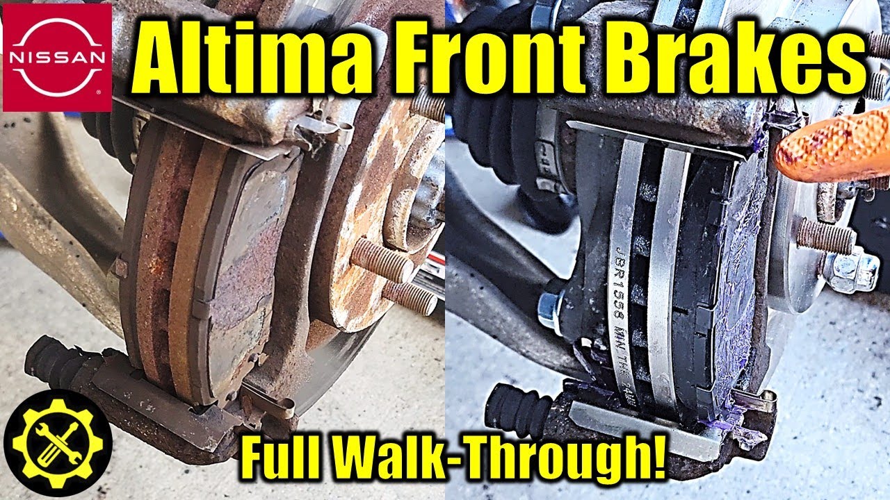 2013-2018 Nissan Altima FRONT Brake Pad and Rotor Replacement!