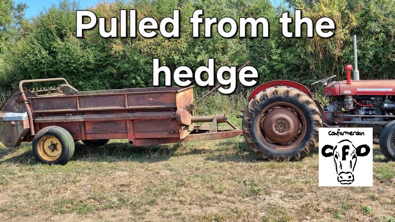 Vintage Thursday. Hedgerow Massey Ferguson muck spreader.