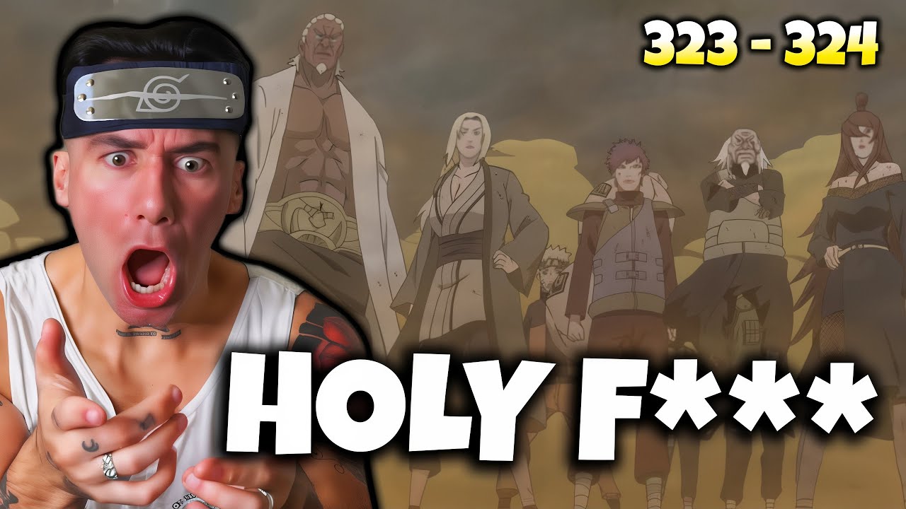 MADARA VS THE FIVE KAGE!! Naruto Shippuden Reaction: Ep. 323 - 324