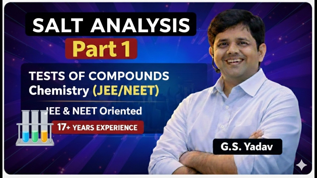 Salt analysis- 01 || Test of Different Functional Groups || Organic compounds Tests || PYQS