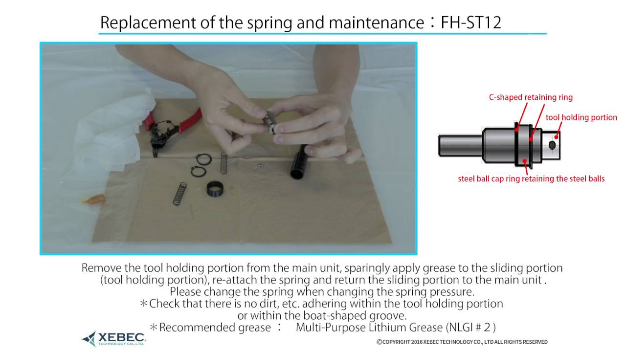 Video manual XEBEC Floating Holder